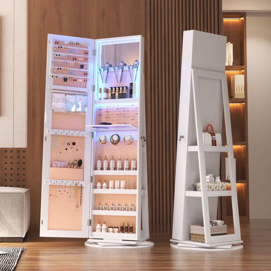 21.6'' Wide Freestanding Jewelry Armoire